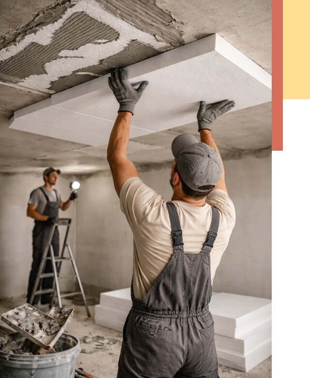 Утепление потолка пенопластом в Дедовске от 4948 руб/м2 — недорого и быстро | ОТДЕЛОЧНИК-Ддв