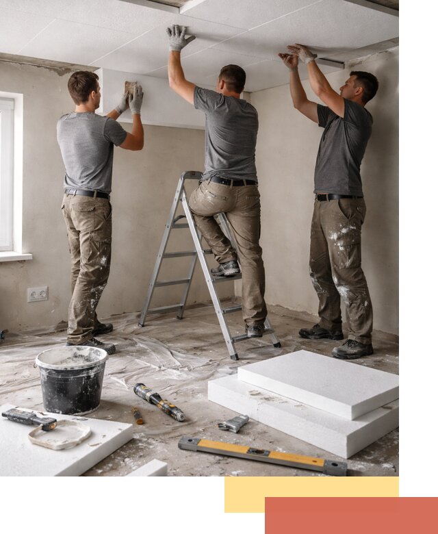 Утепление потолка пенопластом в Дедовске быстро и качественно