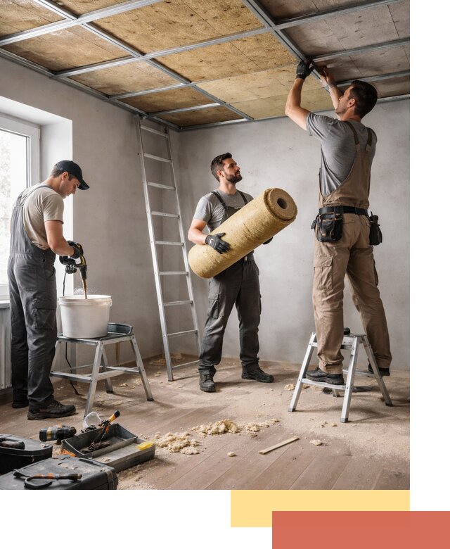 Шумоизоляция потолка в Дедовске: профессиональный монтаж и отделка